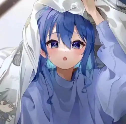 动漫头像:浅蓝色系动漫优质女头