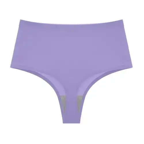 女性感冰丝无痕一片式欧美新款内裤高腰保暖收腹女士丁字裤女t裤