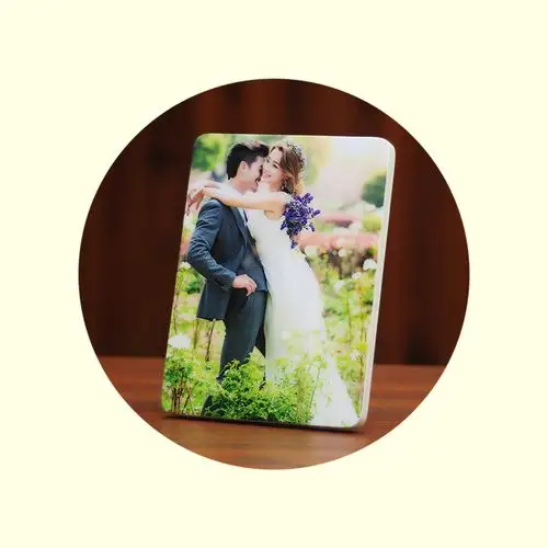 全屏大韩烤瓷直边水晶亚米奇相框摆台创意现代8寸10寸洗照片包邮