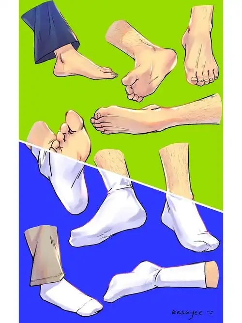 插画人物166266jiojio白袜版