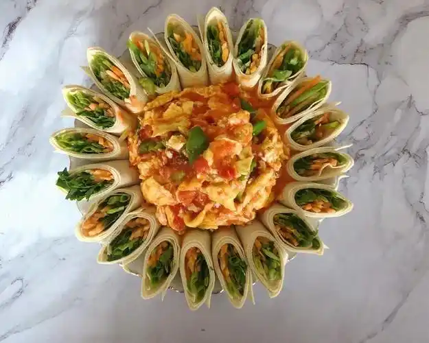 豆皮胡萝卜花开富贵