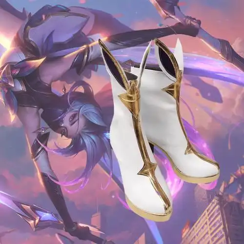 英雄联盟星之守护者阿卡丽cos鞋子定制动漫游戏cosplaycosplay配件