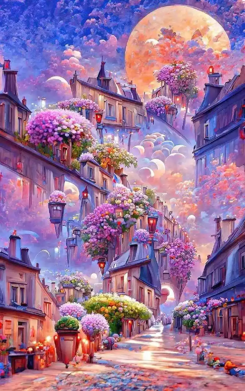 唯美意境 #梦幻城堡 #唯美意境 #治愈系风景 - 抖音