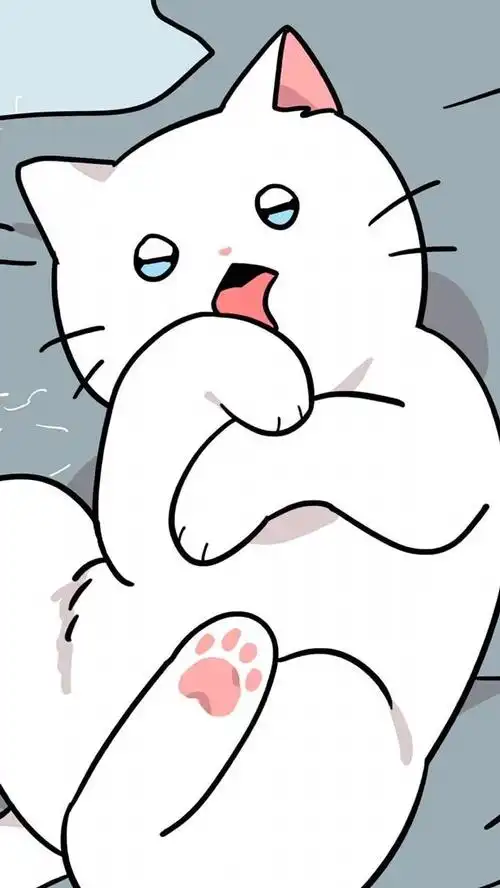 卡通小猫可爱有趣背景图