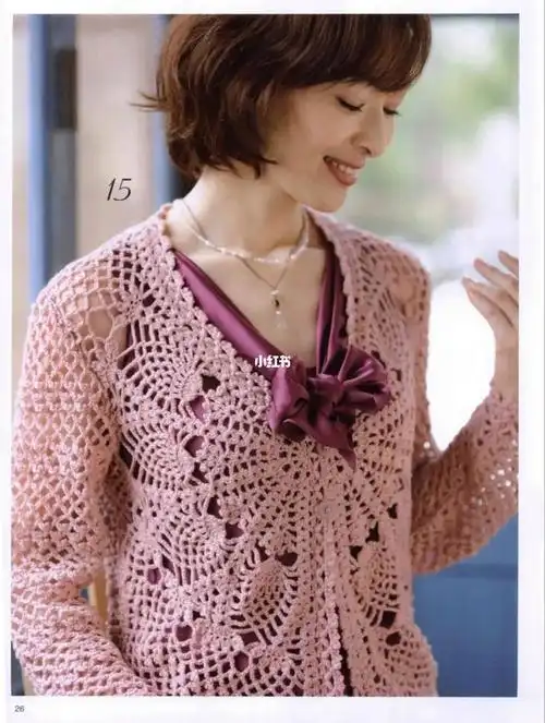 钩针美衣图解分享