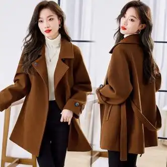 服饰内衣>女装>毛呢大衣>nqsq>nqsq今年流行的外套毛呢大衣女短款秋