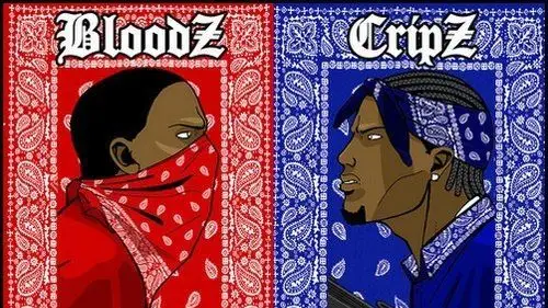 在西海岸匪帮的黄金年代,戴错方巾的颜色可能意味着丢掉性命