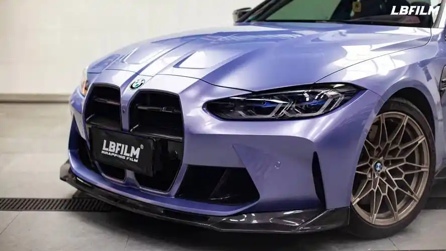 宝马m4-lb改色膜液态金属黛蓝,似蓝似紫的完美碰撞_搜狐汽车_搜狐网