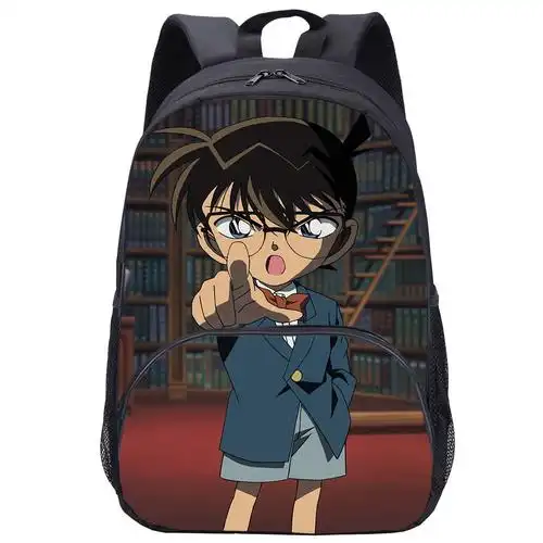 跨境货源一件代发名侦探柯南小学生书包 17寸大容量男孩女孩书包