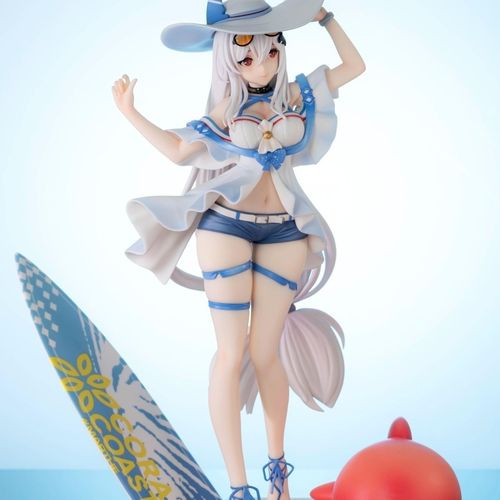 动漫现货国产泳装斯卡蒂1/7手办 海滨夏日 ver. 手办模型摆件