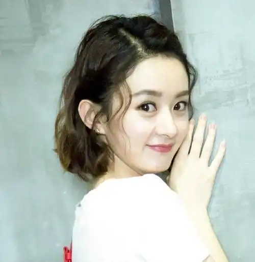 赵丽颖短发编发教程