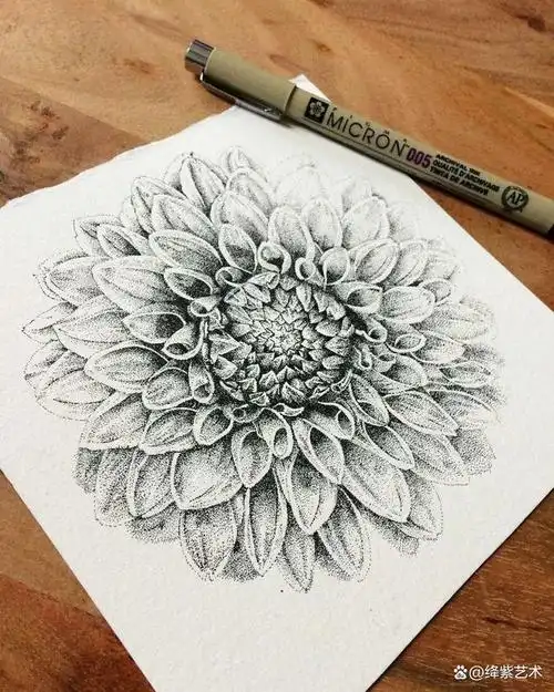 其实,绘画本身就是如此,是一个由点组成线,由线组成面,再由面组成画的