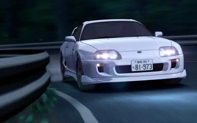 头文字d 启介vs皆川7 supra真帅,九保:最终的输赢来自物理学生的车胎