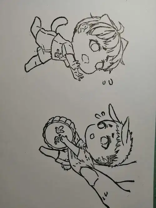 发光的猫丞丞绿色的兔飞飞 - 半次元 - acg爱好者社区