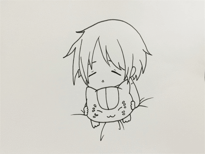 夏目简笔画图片 夏目怎么画卡通简笔画夏目友人帐之猫咪老师15人简笔