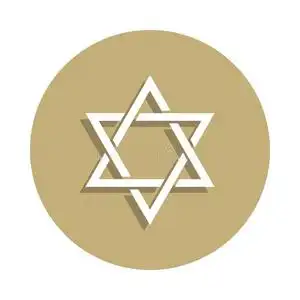 犹太教扁平化的符号图片