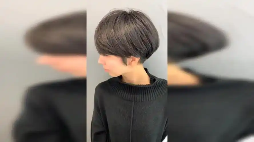 【理发教程】很干练的"半盖耳"短发,蓬松有层次,利落减龄美翻了