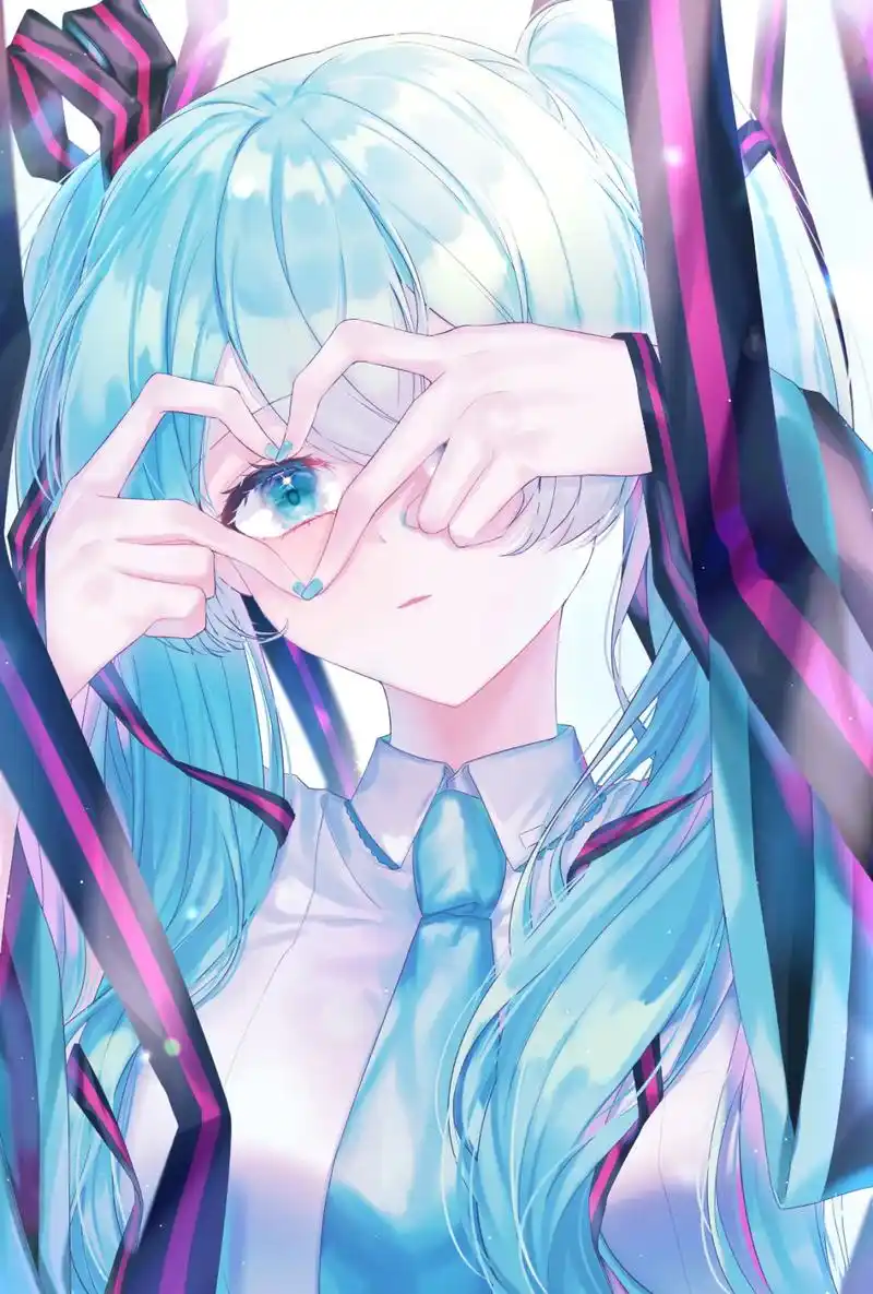 二次元:比心小姐姐