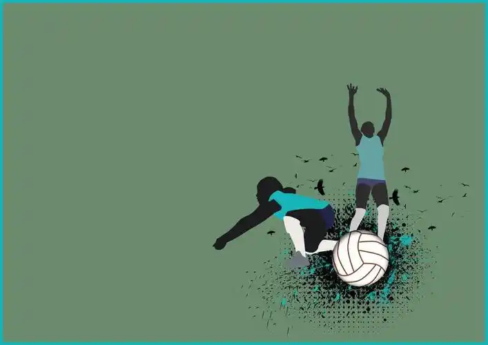 排球,与空间的抽象 grunge 彩色排球背景