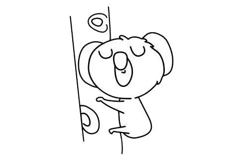 考拉简笔画简单画法考拉简笔画步骤图解教程