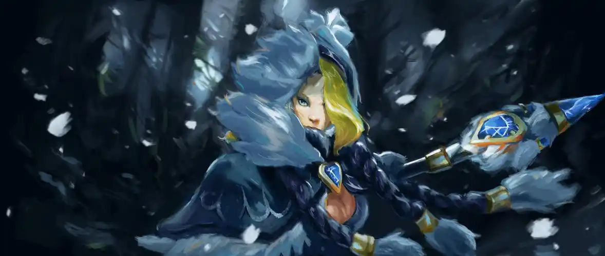 临摹dota2冰女原画的单图