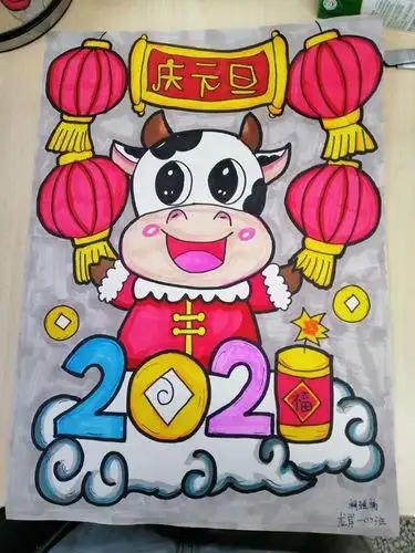 过春节的画过春节的画怎么画二年级美术