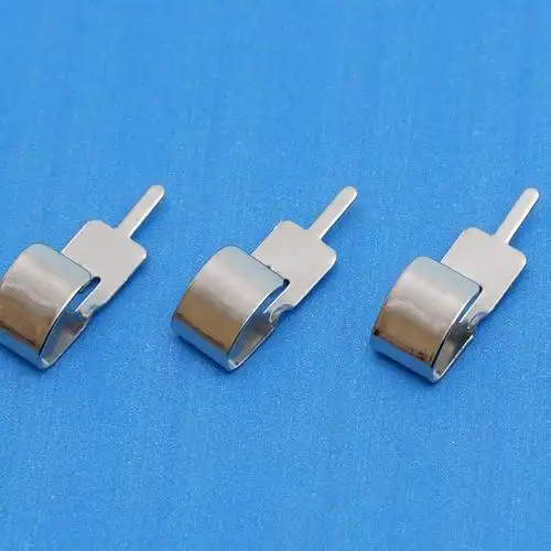 供应纽扣电池盒铜片 电池盒接触弹片 不锈钢接触片  插座弹片