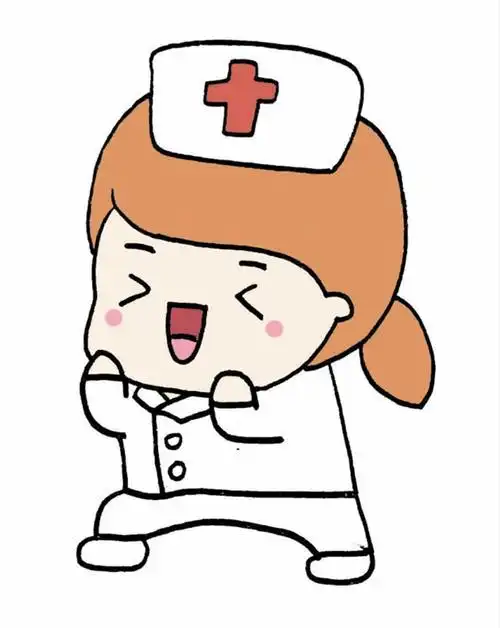 白衣天使握拳的简笔画