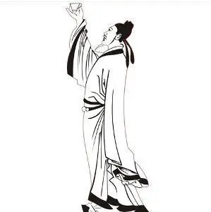 李白简笔画 李白简笔画图片大全