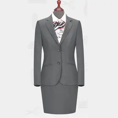 贵州职业装定做 修身女西服定制 商务西装订制 批发毛料西服 lny-7017