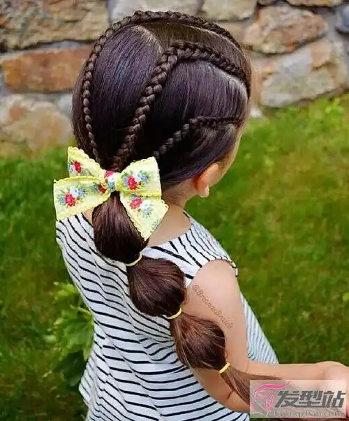 8-10岁孩子轻松扎头发打造优雅公主气质 - 儿童发型 - 发型社