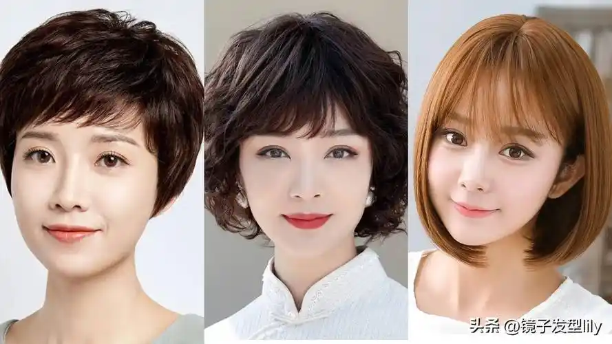 40 的女性别留长发了,这三种短发好看减龄,最后一种还很利落_发型_深