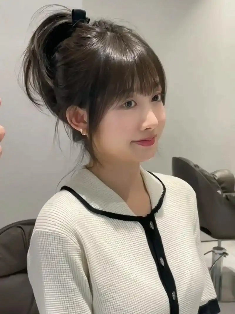 方圆脸女生,剪什么刘海才好看? 法式漫画刘海适合百 - 抖音