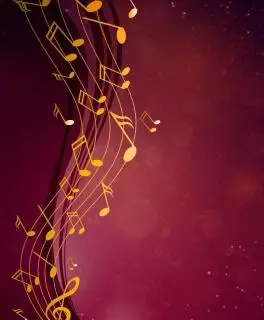 动感音符背景图片