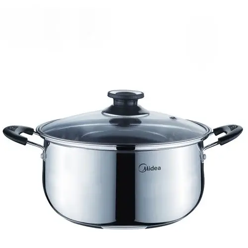 美的20cm优质不锈钢复底汤锅gt20bd磁火通用