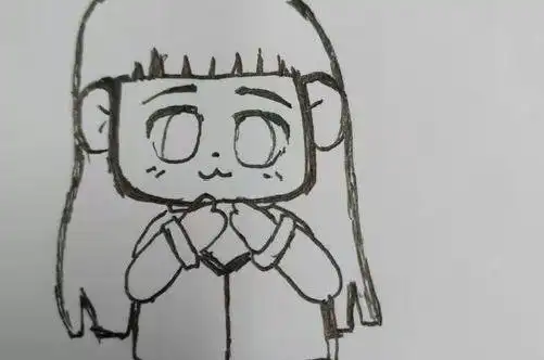 雏田简笔画雏田简笔画彩色