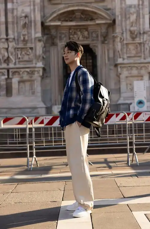 赖冠霖米兰时装周##古驰2024秋冬男装秀