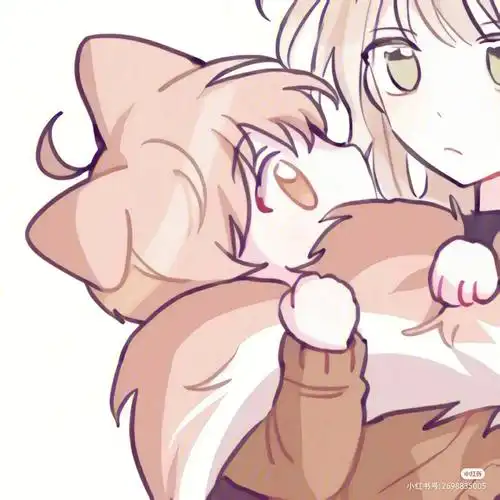 可爱萌宠情侣头像二