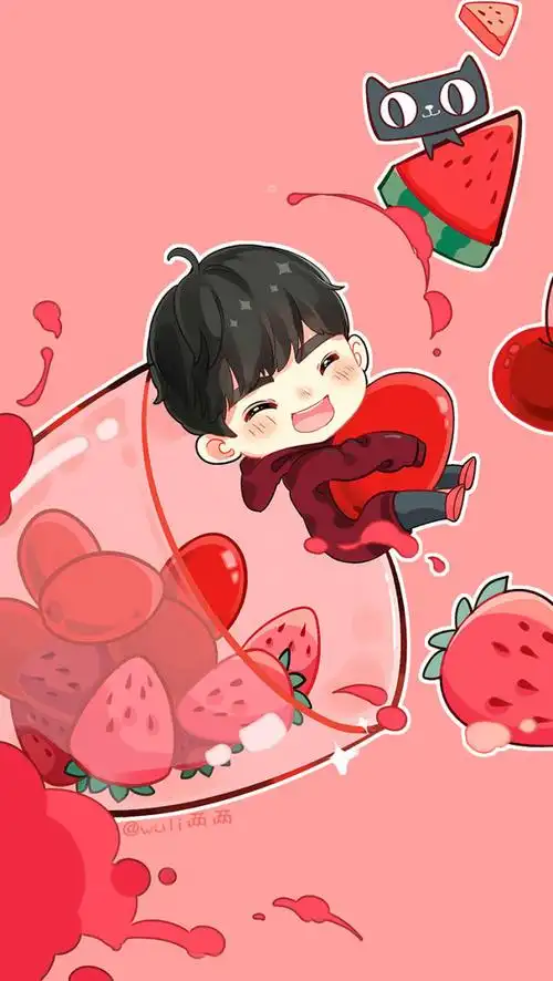 [易烊千玺][分享]180503 饭绘21天元气满满的易烊千玺 呆萌可爱很乖巧