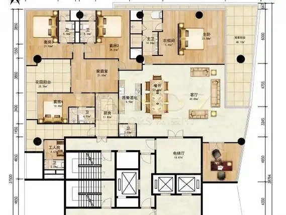 深圳南山后海深圳湾一号深圳湾一号t2栋,436平5房4套房,全新家私配齐