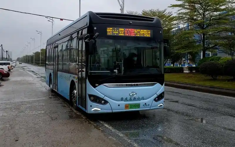 肇庆高新公汽107路公交车klq6106gaevn5a运行记录