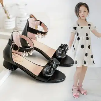 女童高跟凉鞋315岁女童夏季新款休闲公主鞋儿童韩版中大童小女孩软底