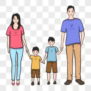 手牵手爱心图片