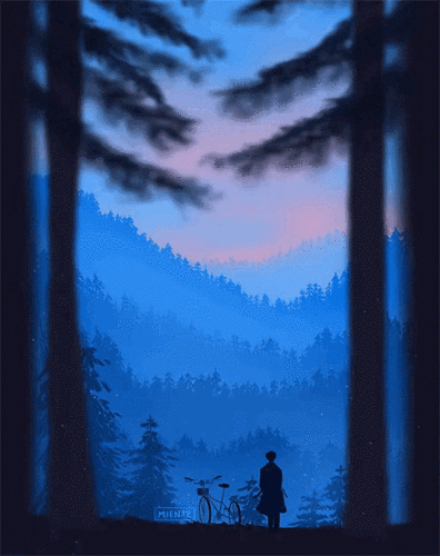 独处的时光 ~ 插画 动态 by mienar - 堆糖,美图壁纸兴趣社区