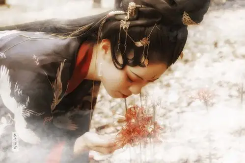 【曼珠沙华】_人像_poco摄影,汉服,人像,彼岸花,幽冥,黄泉