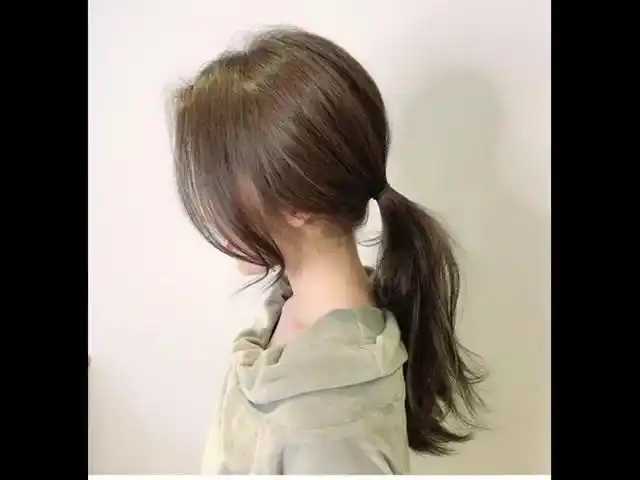 八字刘海与低马尾简直是百搭 太显气质了 67