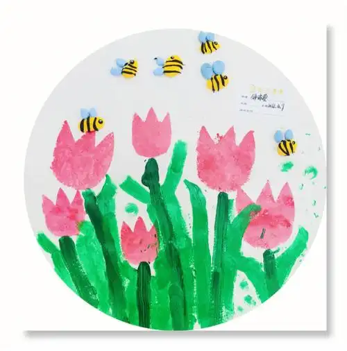 小班创意画郁金香