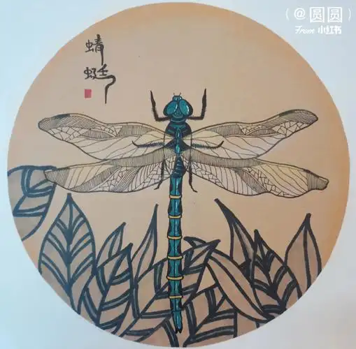 蜻蜓7岁以上创意儿童画