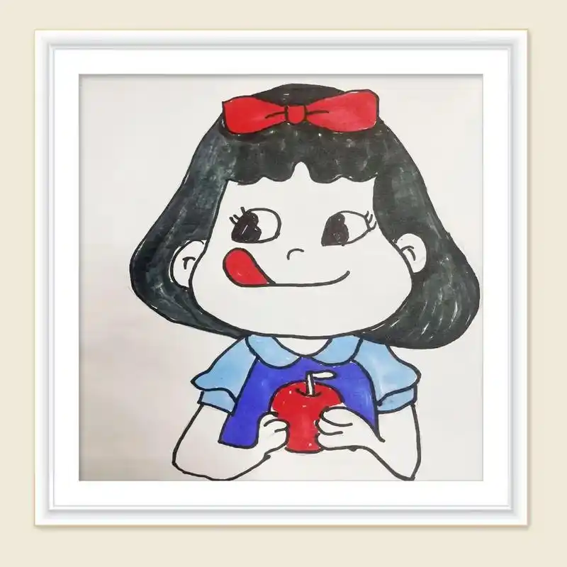 白雪公主#零基础学画画 #儿童画 #一起学画画 #画画其实很 - 抖音