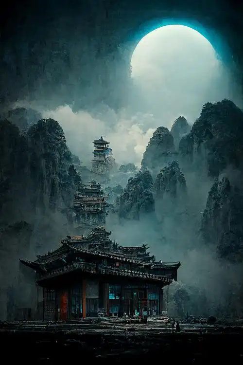 ai 复古兰系列 之 古风建筑插画集